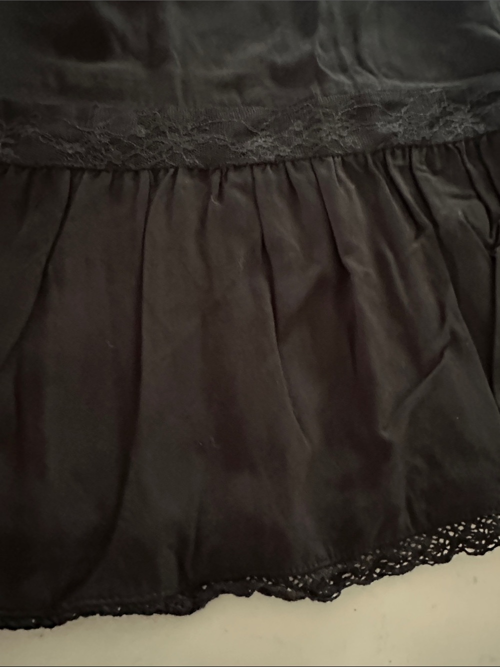 Torrid Black Short Sleeve Lace-Trim Dress - Picture 2 of 9